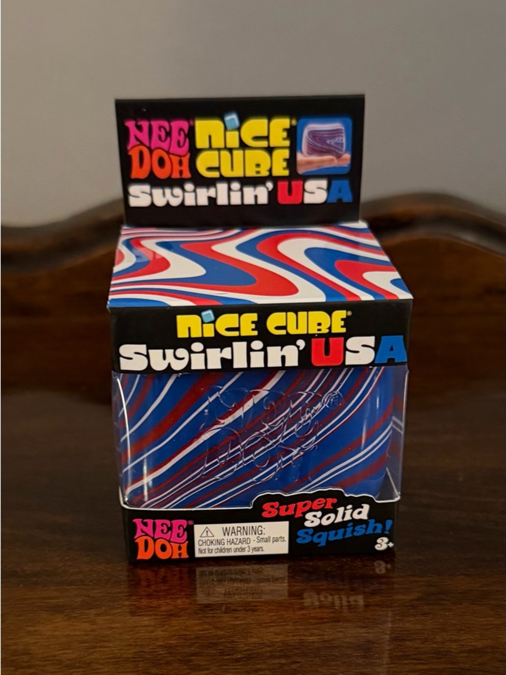 NeeDoh Nice Cube Swirlin' USA - Schylling Brand - ships ASAP